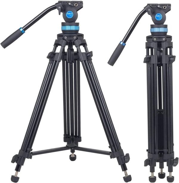 SIRUI SH-15 Aluminum Video Tripod - Image 5