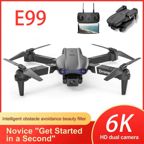 E99 Folding Drone Quadcopter Remote Control Handle Four Axis HD 4K Photography UAV Altitude Fixation - Image 3