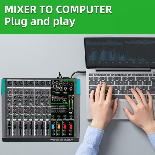 Depusheng MX8 8 Channel Sound Mixer - Image 3