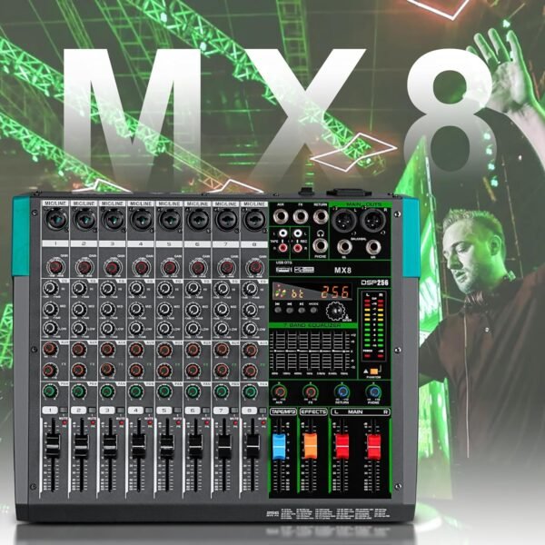 Depusheng MX8 8 Channel Sound Mixer