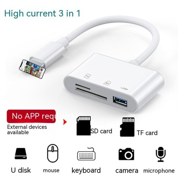 Reader Type-c Mobile Phone Connection SD TF Card Adapter Cable Read U Disk Adaptor - Image 7