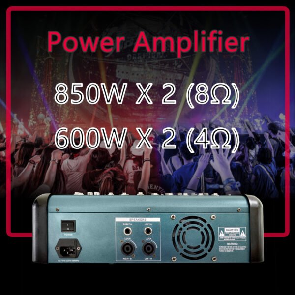 Channel High Power Sound Console Of Power Amplifier Bluetooth Equalizer Mixer With 16DSP - Image 7