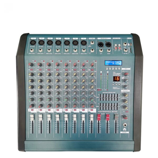 Channel High Power Sound Console Of Power Amplifier Bluetooth Equalizer Mixer With 16DSP - Image 10