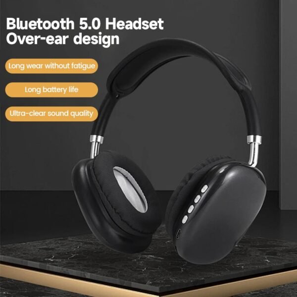 P9 Wireless Bluetooth Headset With Mic Noise Cancelling and SDCard - Image 2